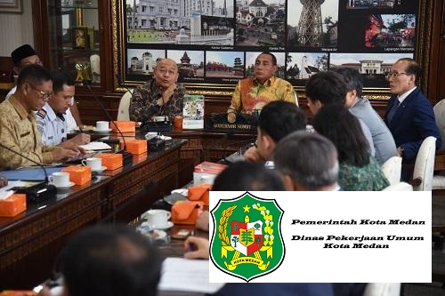 Wali Kota Ikuti Pertemuan Pembangunan LRT Dengan KRNA di Kantor Gubsu